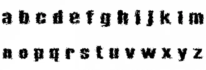 Barricades Font LOWERCASE