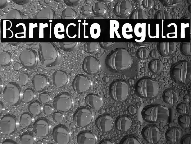 Barriecito Regular Font examples