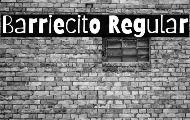 Barriecito Regular Font examples
