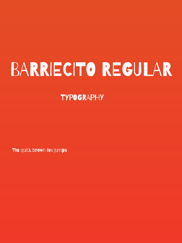 Barriecito Regular Poster