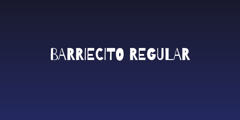 Barriecito Regular Social Header