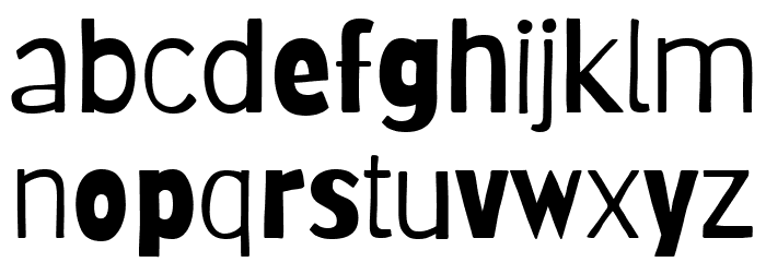 Barriecito Regular Font LOWERCASE