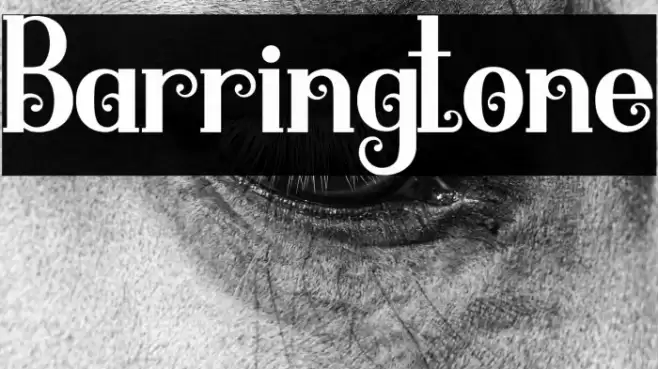 Barringtone Font examples