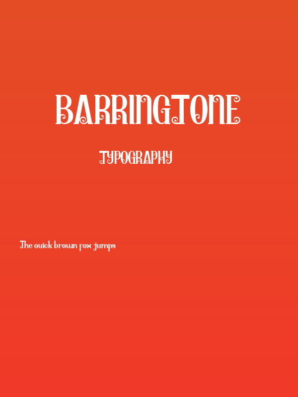 Barringtone Poster