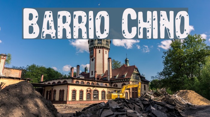 Barrio Chino Font examples