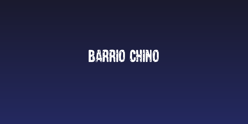 Barrio Chino Social Header