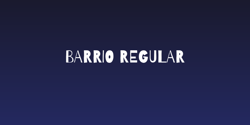 Barrio Regular Social Header
