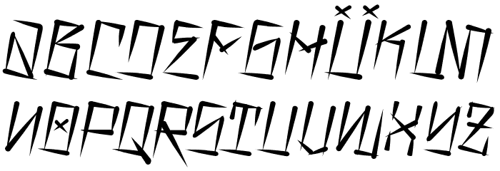 Barrio Rifa I Italic Font LOWERCASE