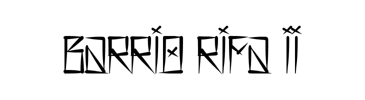 Barrio Rifa II Font