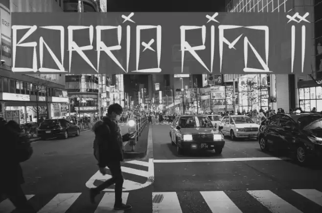 Barrio Rifa II Font examples