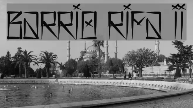 Barrio Rifa II Font examples