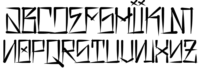 Barrio Rifa II Font LOWERCASE