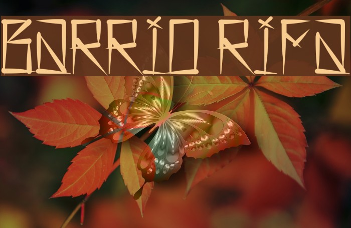 Barrio Rifa Font examples