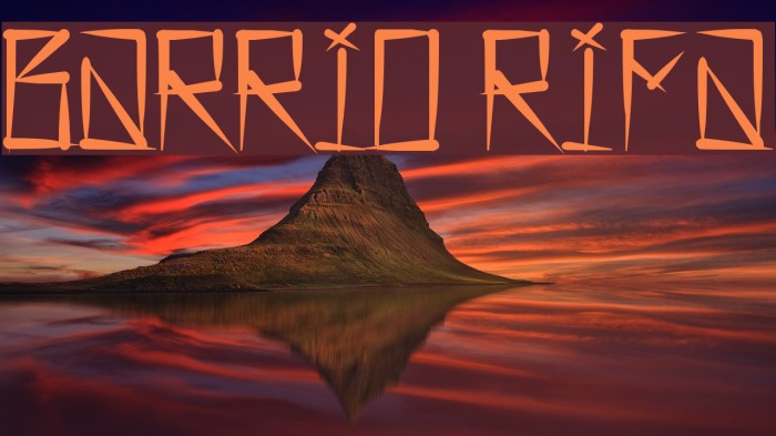 Barrio Rifa Font examples