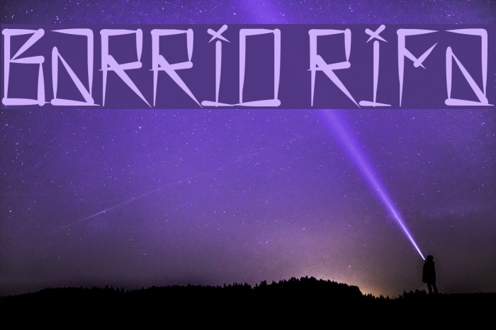 Barrio Rifa Font examples
