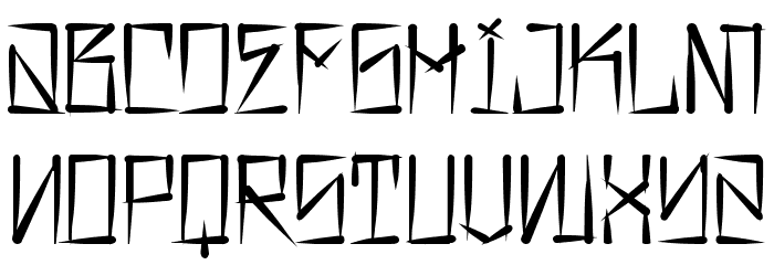 Barrio Rifa Font LOWERCASE