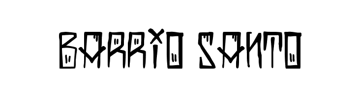 Barrio Santo फ़ॉन्ट