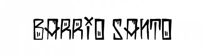 Barrio Santo  Frei Schriftart Herunterladen
