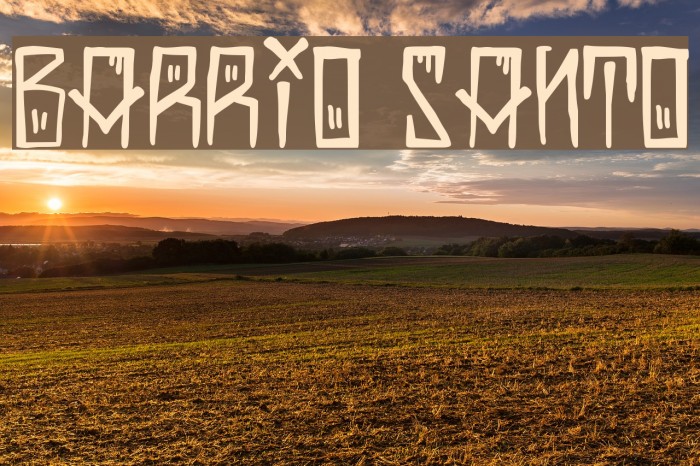 Barrio Santo Font examples