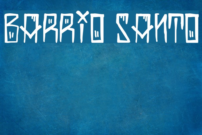 Barrio Santo Font examples