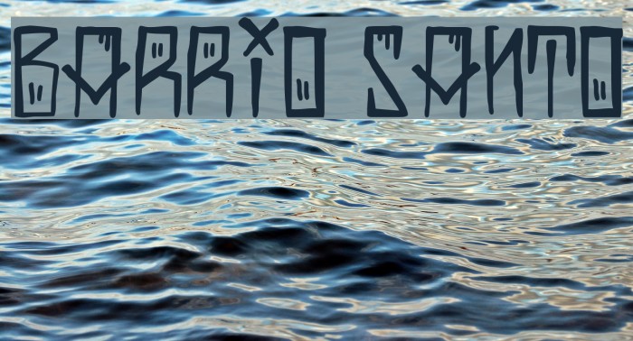 Barrio Santo Font examples