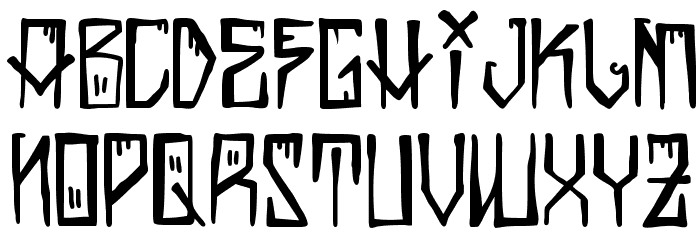 Barrio Santo Font LOWERCASE
