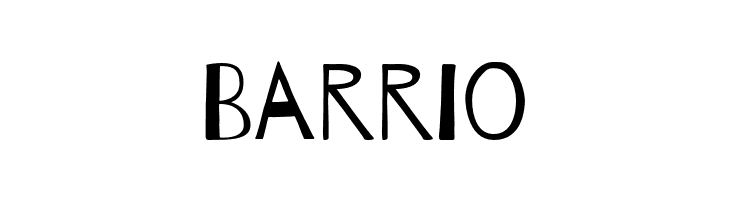 Barrio  font caratteri gratis