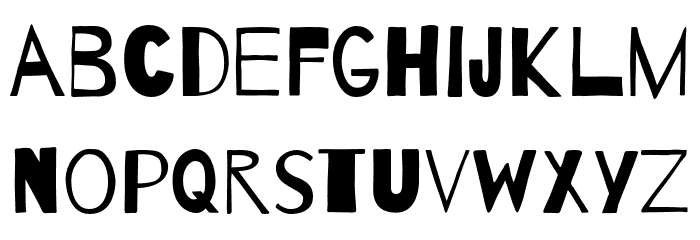 Barrio Font LOWERCASE