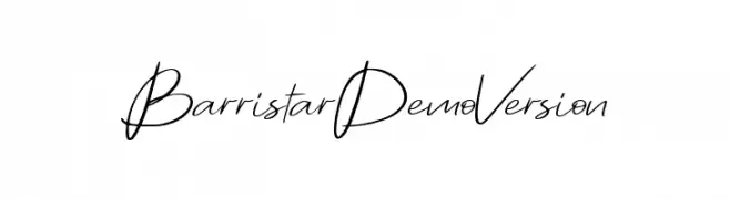 Barristar Demo Version  नि: शुल्क फ़ॉन्ट्स डाउनलोड
