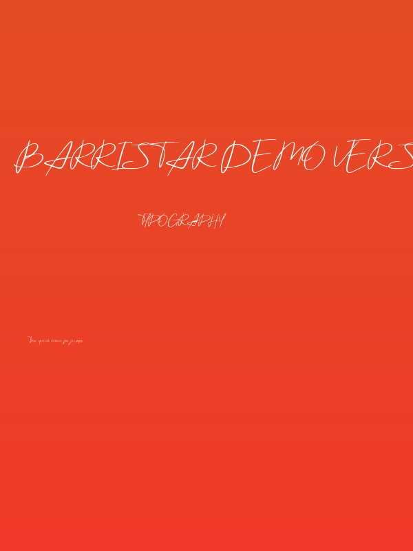 Barristar Demo Version Poster