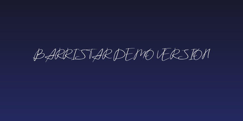 Barristar Demo Version Social Header