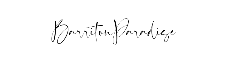 Barriton Paradise  नि: शुल्क फ़ॉन्ट्स डाउनलोड
