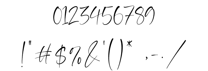 Barriton Paradise Font OTHER CHARS