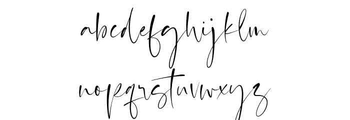 Barriton Paradise Font LOWERCASE