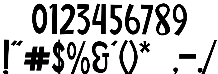 Barroomba Font OTHER CHARS