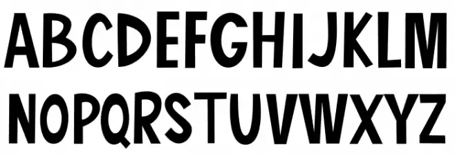 Barroomba Schriftart Groß