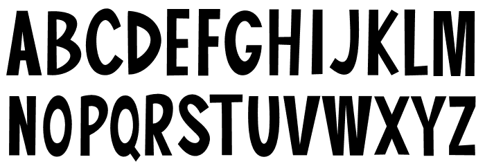 Barroomba Font LOWERCASE