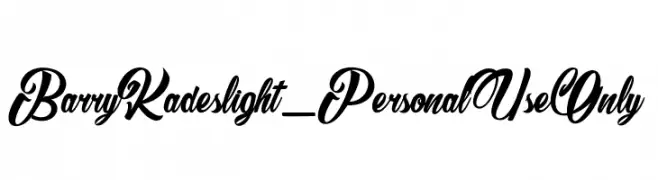 Barry Kades light_PersonalUseOnly  baixar fontes gratis