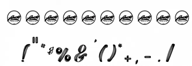 Barry Kades_PersonalUseOnly Font OTHER CHARS