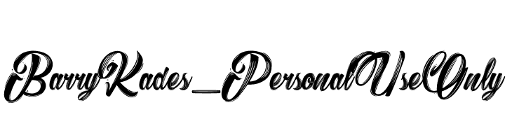 Barry Kades_PersonalUseOnly  Fuentes Gratis Descargar