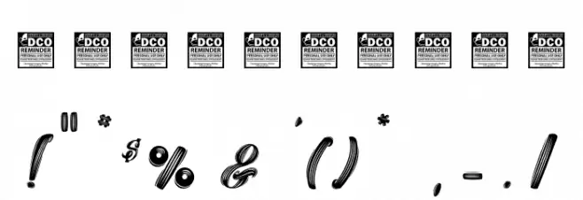 Barry Kades_PersonalUseOnly Font OTHER CHARS