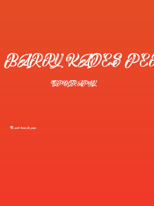 Barry Kades_PersonalUseOnly Poster