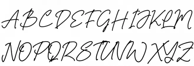 Barsdeya Font UPPERCASE