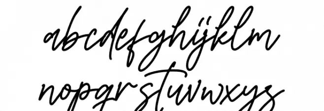 Barsdeya Font LOWERCASE