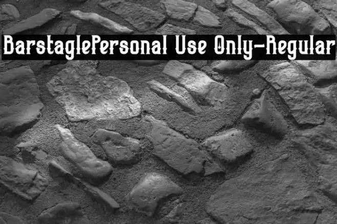 BarstaglePersonal Use Only-Regular Example 2