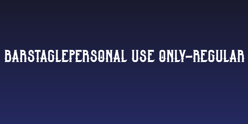 BarstaglePersonal Use Only-Regular Social Header