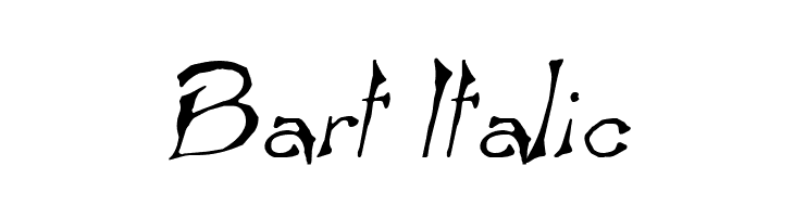 Bart Italic  font caratteri gratis