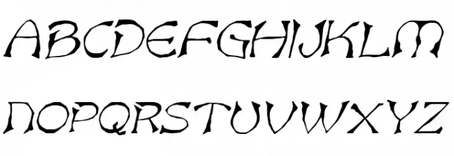 Bart Italic Fonte MAIÚSCULAS