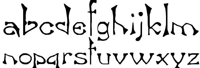 Bart Normal Font LOWERCASE