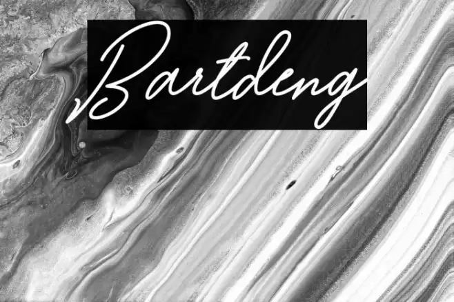 Bartdeng Font examples